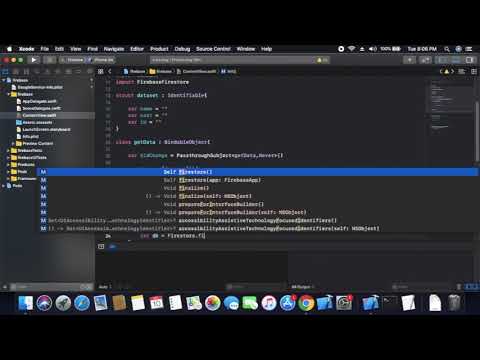 SwiftUI With Firebase Using Xcode 11 - Swift UI Firestore