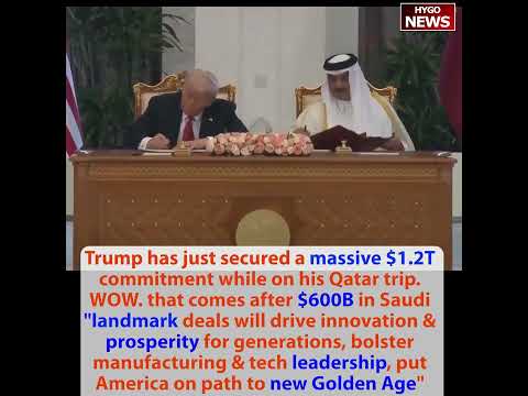 Trump just secured a massive $1.2T commitment while on his Qatar trip. WOW. that comes after $600B