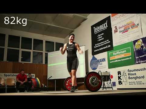 KSV Durlach vs TSV Heinsheim - Sophia Attilo, 80kg Snatch, 96kg Clean & Jerk