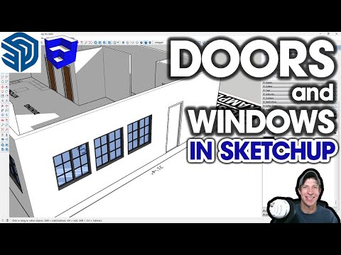 Getting Started with SketchUp Pro in 2024 Part 6 - Doors and Windows!