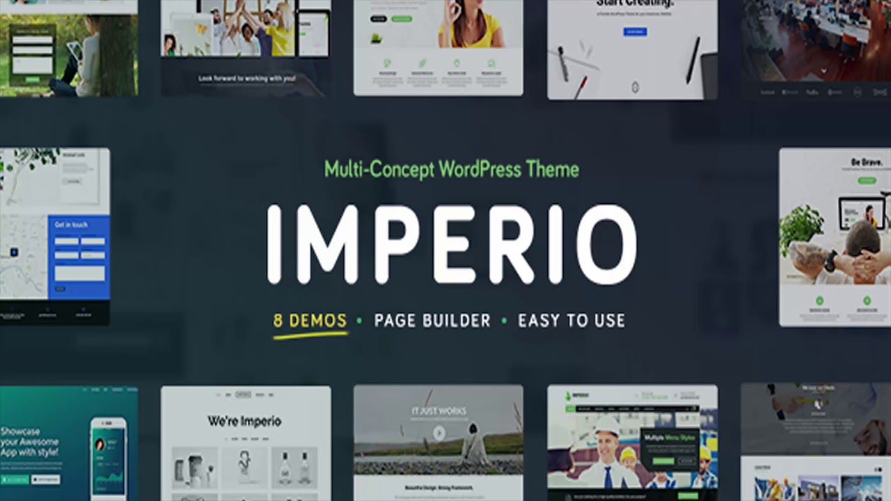 Imperio - Business, E-Commerce, Portfolio & Photography WordPress Theme | Themeforest Website