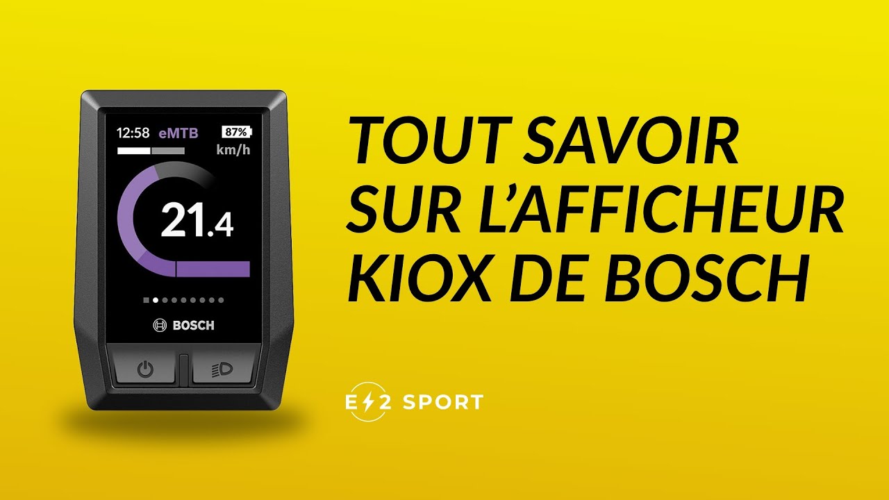 Afficheur Kiox de Bosch : Caractéristiques, fonctionnalités et application eBike Connect.