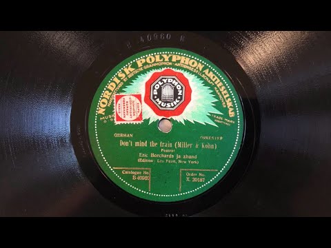 BERLIN DANCEBAND: Don't Mind The Rain - ERIC BORCHARD - Berlin 1925