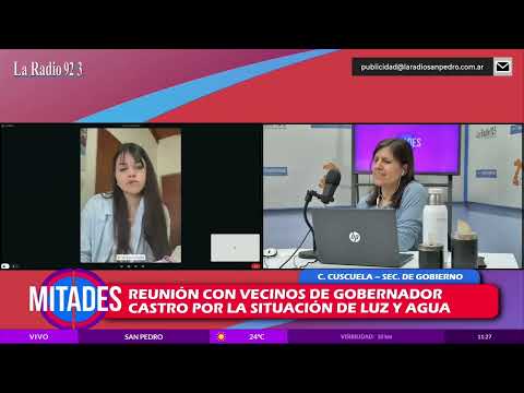 Candelaria Cuscuela atendió los reclamos de los vecinos de gobernador castro por luz y agua