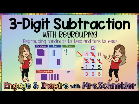 3 -Digit Subtraction WITH Regrouping (Hundreds to tens and tens to ones)