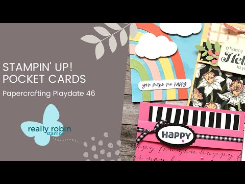 Stampin' Up! Pocket Cards 3 Ways - Papercrafting Playdate 46