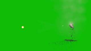 Bullets Shooting on wall with debris Falling on green screen | 3d animation | 4K | FREE TO USE