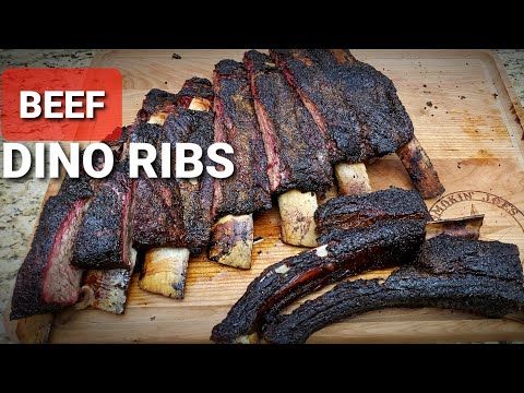 Texas Style Beef Ribs Smoked - Dino Beef Ribs - Whole...