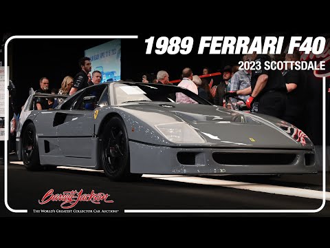 SOLD! 1989 FERRARI F40 - BARRETT-JACKSON 2023 SCOTTSDALE AUCTION