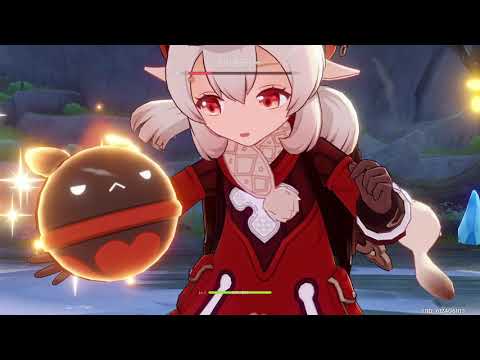 Lvl 1 Klee, Lvl 1 Weapon vs Cryo Regisvine(No Damage)