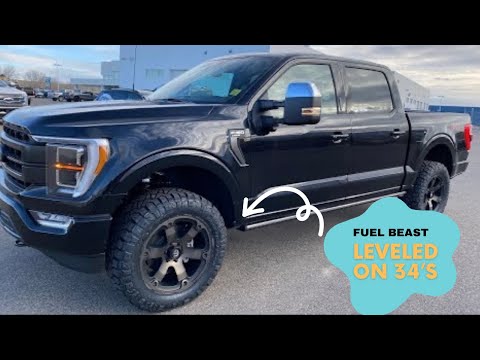 2021 F150 Lariat with Level, FUEL BEAST and 34’s