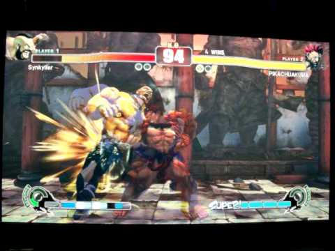 JR RODRIGUEZ ( AKUMA ) VS SynKyller ( ZANGIEF ) STREET FIGHTER IV ON XBOX 360 GAME 5