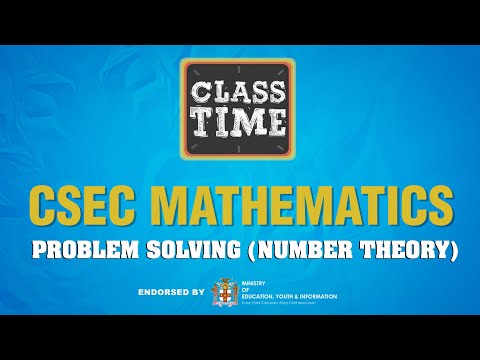 CSEC Mathematics Problem Solving Number Theory April 26 2021