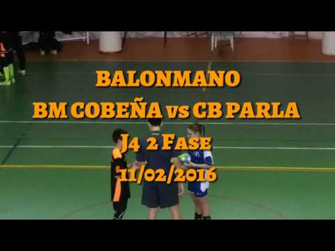 BALONMANO BM COBEÑA vs CB PARLA  J4  2 Fase 11/02/2016
