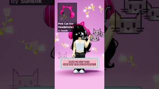 HOW TO GET Pink Cat Ear Headphones! 🎧🩷#roblox #sunsilk #freeitemroblox