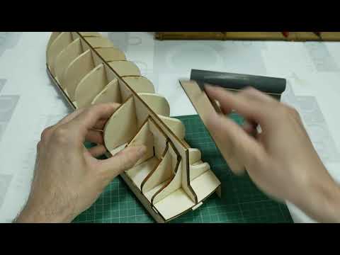 CASCO-010- Como lijar el casco. ESSEX - Modelismo Naval