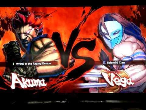Fujino [Akuma] vs matoryona [Vega] SUPER STREET FIGHTER 4 - Japanese Online Ranked Matches - XBL
