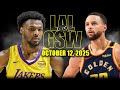 Los Angeles Lakers Vs Golden State Warriors Full Game Highlights October 12 2025 NBA Preseason