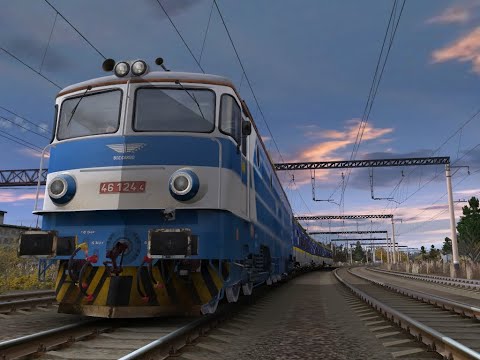 {Gaming} Trainz Simulator 2012- BDZ Electric locomotive 46 124.4