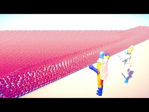 SAITAMA & SUPER PEASANT vs 100x WEAKEST UNITS ARMIES - Totally Accurate Battle Simulator TABS