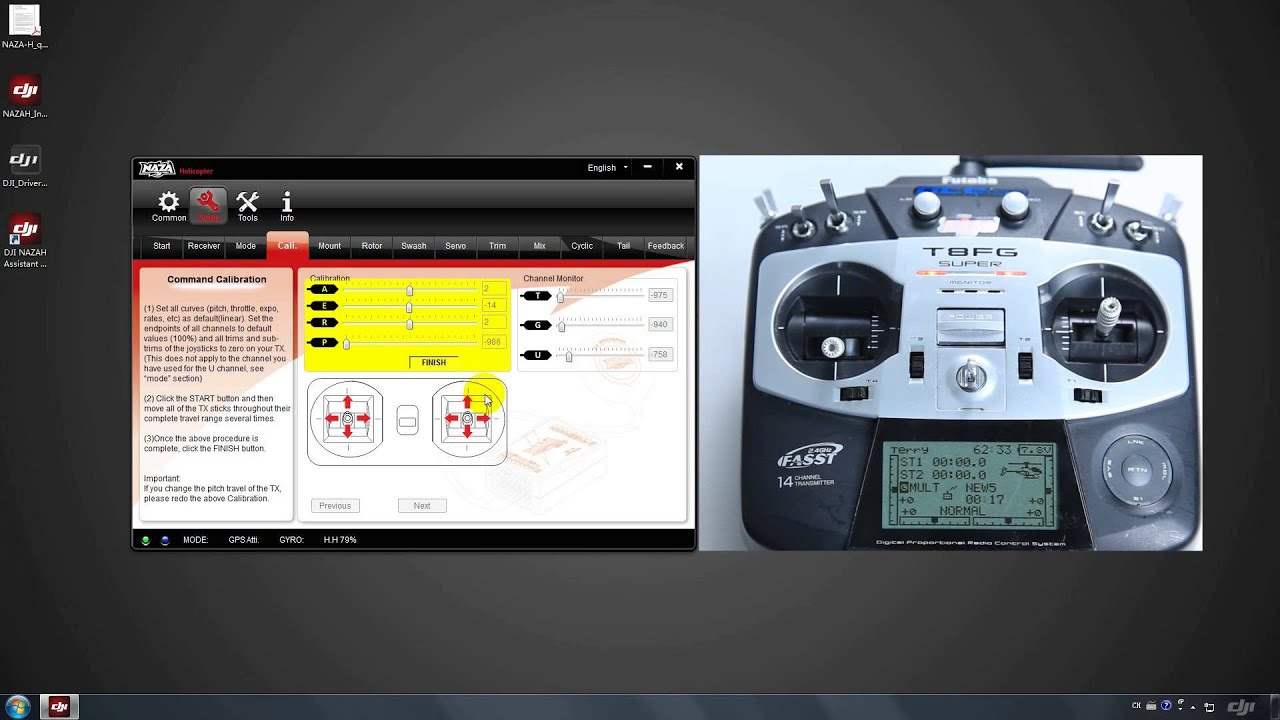 NAZA-H řídící jednotka/autopilot pro vrtulníky