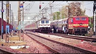 preview picture of video 'Back To Back High Speed Overtakes By Elite Trains || Ft. Poorva Express..!!'
