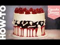 THE SPOOKIEST Halloween Graveyard FAULT-LINE CAKE! | Cupcake Jemma