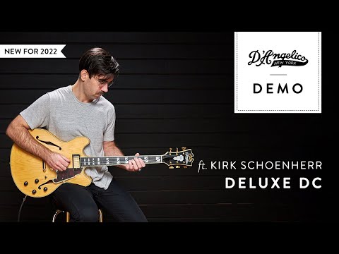 D'Angelico DADDCSTWGS DELUXE DC Double Cutaway Semi-Hollow Body 6-String Electric Guitar w/Deluxe Hardshell Case image 7
