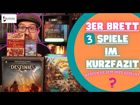 💥3er Brett: Drei Spiele im Kurzfazit (Destinies, Fantastische Reiche Expansion, Merchants Cove)✌
