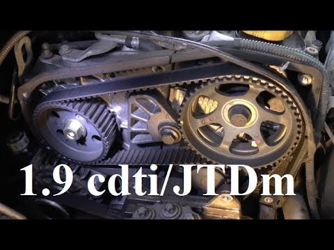 How to replace timing belt - 1.9 cdti/JTDm - Z19DT, Z19DTL - Astra, Zafira, Vectra, Alfa, cambelt