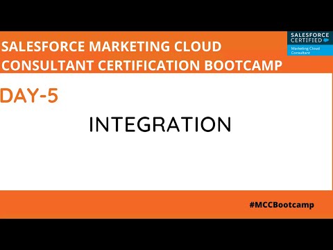 Marketing Cloud Consultant Certification Day 5: Integration - YouTube