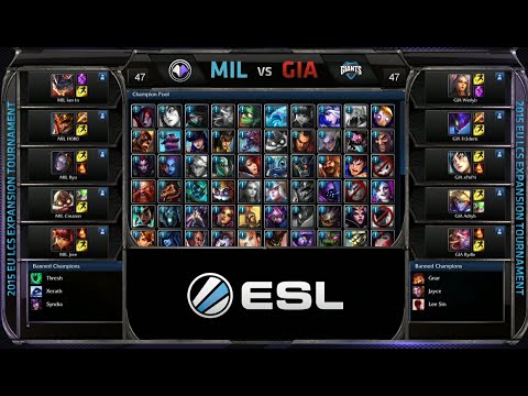 Millenium vs GIANTS Game 3 | EU LCS Expansion Tournament Spring 2015 | MIL vs GIA G3