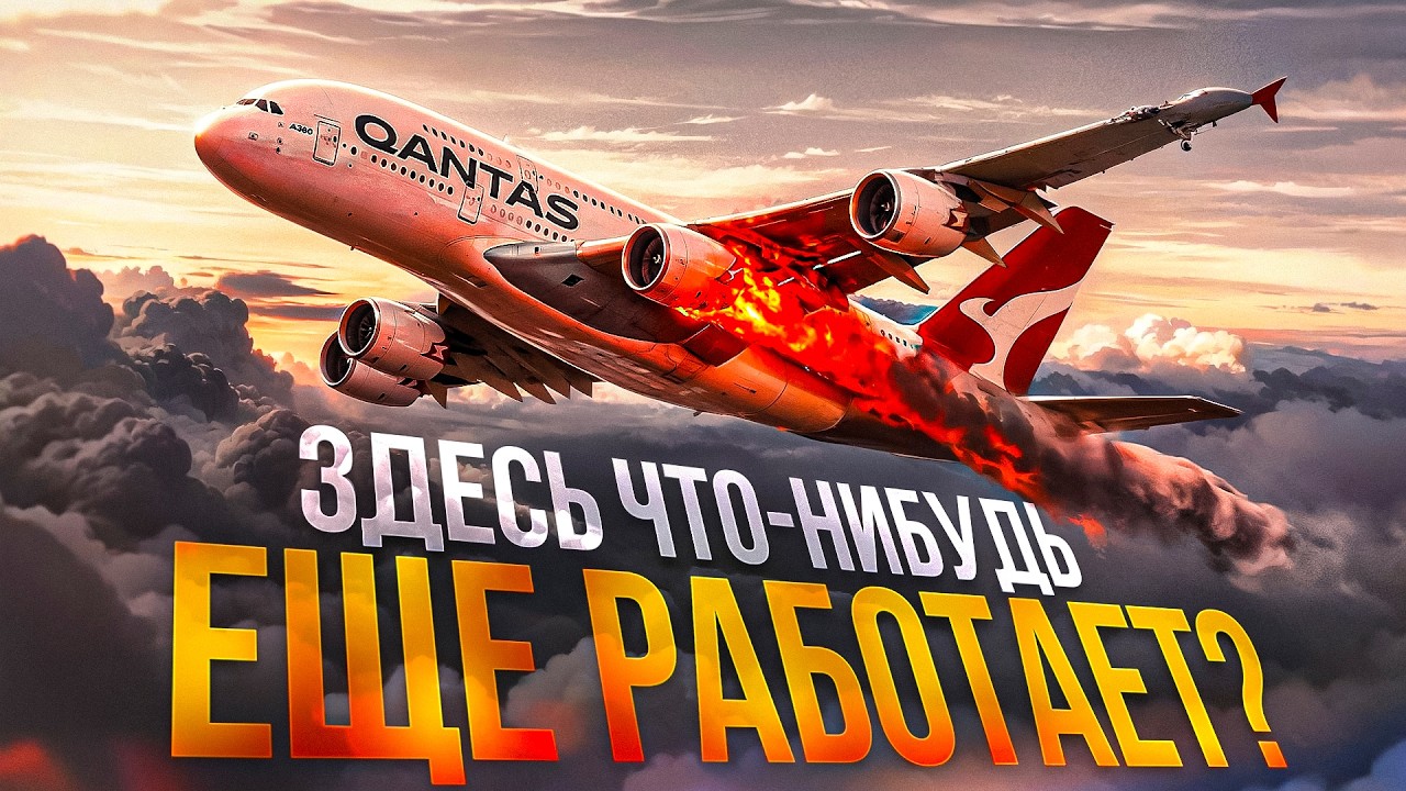 Здесь что-нибудь ещё работает? Aibus A380. Qantas Airways 4 ноября 2010 года.