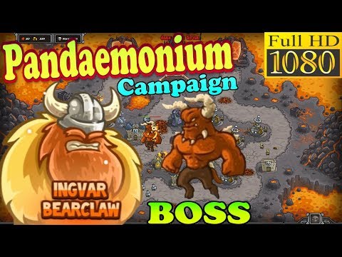 Kingdom Rush HD - Final BOSS Moloch Pandaemonium Campaign (Level 26) Hero - Ingvar Bearclaw