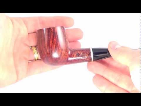Ser Jacopo Large Classic Billiard Smoking Pipe W/ Straight Grain & Silver Band From PIPELIST.COM