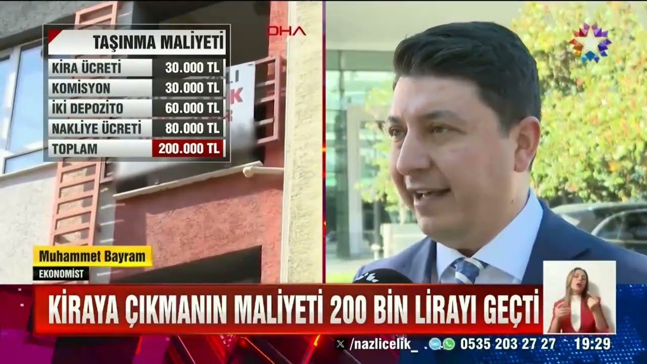 Kiraya Çıkmanın Maliyeti 200 Bin TL'yi Geçti  