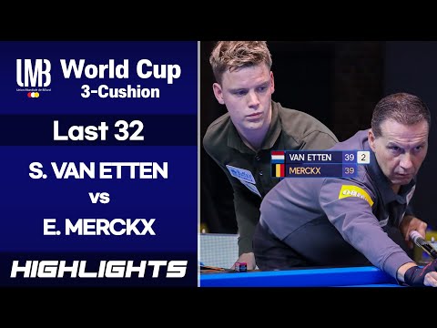 Last 32 - 샘 반 에튼 Sam VAN ETTEN vs 에디 멕스 Eddy MERCKX. H/L