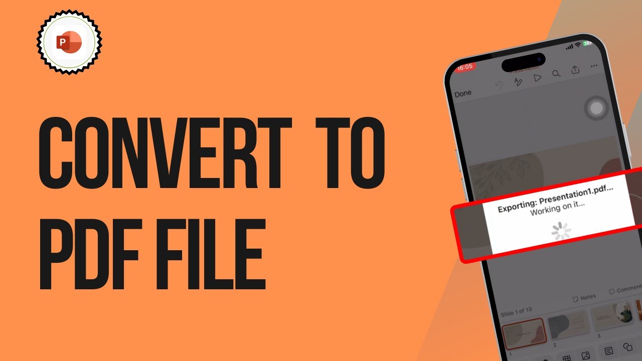 How to Convert PowerPoint to PDF File in iPhone
