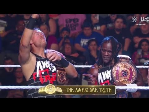 WWE Monday Night Raw 6/10/24- Awesome Truth Vs. Authors Of Pain (Tag Title Match) -Full Match Review