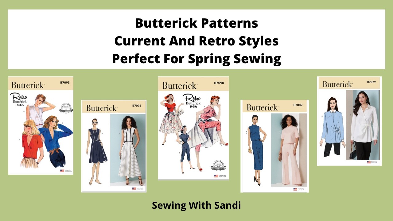 Butterick Spring Pattern Drop -- Stylish Advanced Beginner Sewing Patterns (Current And Retro)