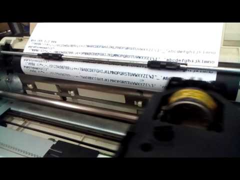 Star LC-10 multifont dot matrix printer Video