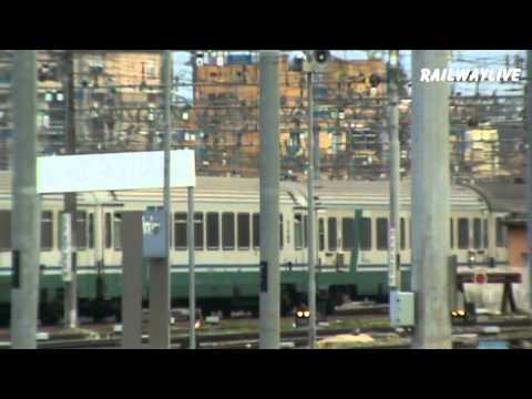 "Cracking" Trenitalia Intercitys in Rome hauled by FS E444 R (HD)