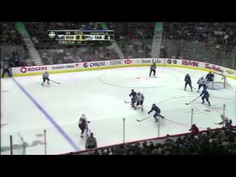 Luongo Spectacular Glove Save on Ovechkin 10/29/11