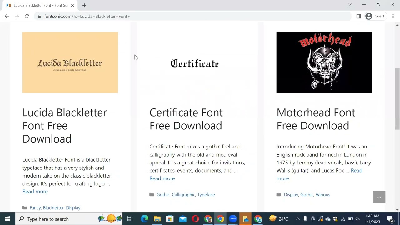 How to Download and Install Lucida Blackletter Font Free Download in Adobe Photoshop
