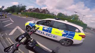 [NICE COP] cop catches teen riding illegal bike uk