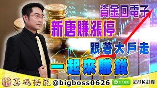 【大戶羅盤籌碼動能】 #謝宗霖 0713，資金回電子 新唐賺漲停 跟著大戶走 一起來賺錢 (圖)