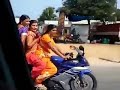 INDIAN WOMAN RIDING IN SAREE SPORTS BIKE EXCELLENT VIDEO
