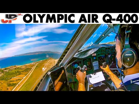 OLYMPIC AIR Q-400 to Athens???????? + Walkaround - Cockpit Presentation