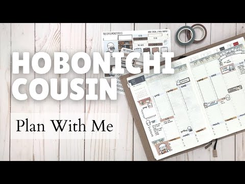 HOBONICHI COUSIN // Plan With Me // Weekly Spread // Jan 3-9, 2022