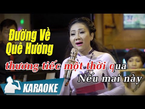 Đường Về Quê Hương Karaoke Thúy Hà (Tone Nữ) | Nhạc Vàng Bolero Karaoke